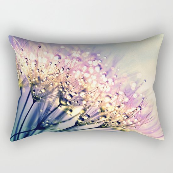 Pastel Dandelion Dew Rectangular Pillow