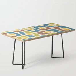 Colorful Mid-Century Modern Cosmic Abstract 395 Coffee Table