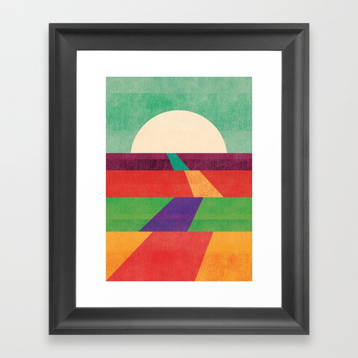 The path leads to forever Framed Art Print