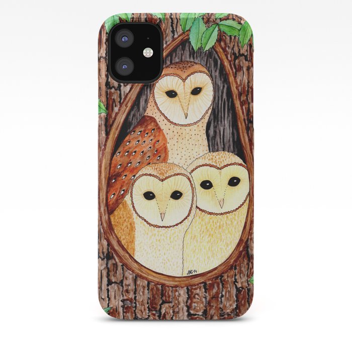 Barn owl drawing iPhone 11 case Barn owl drawing iPhone 11 case