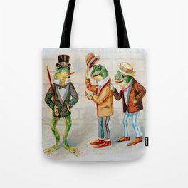 Gentlemen Frogs Tote Bag
