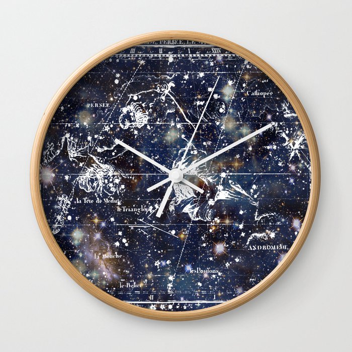 Celestial Charts Wall Clock By Piplulu Society6