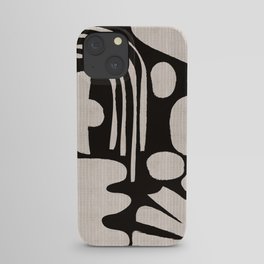 Matisse Inspired Cutouts in Black and White iPhone Case
