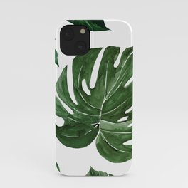 Watercolor Tropical Pattern iPhone Case