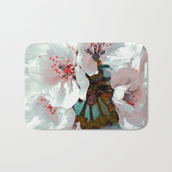 Cherry blossom flowers Bath Mat