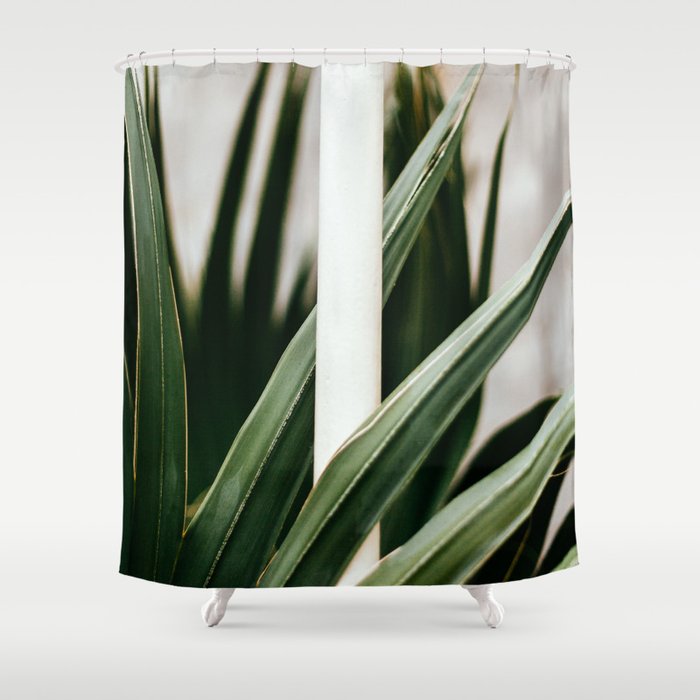 Green Plant Shower Curtain