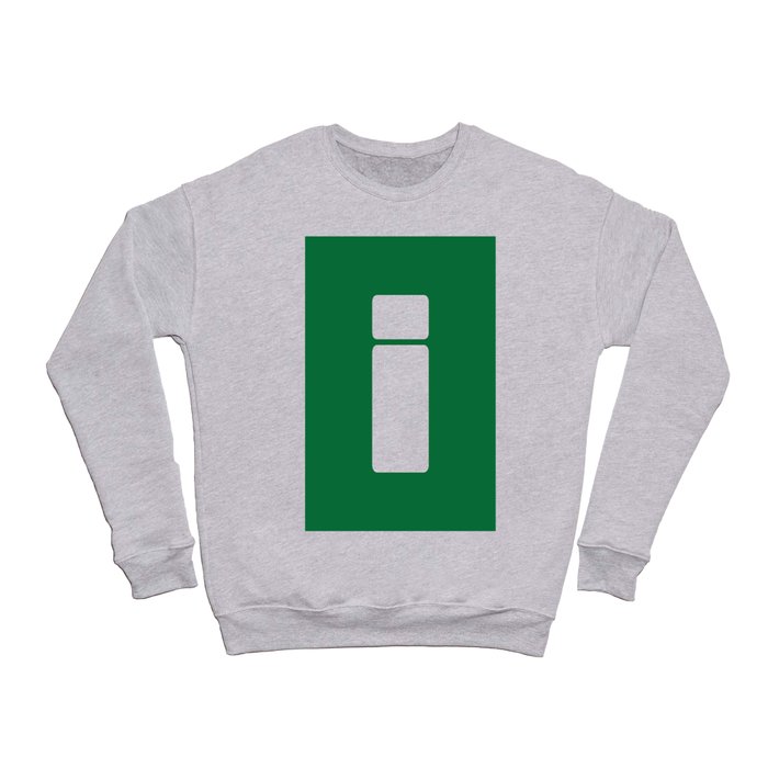 i (White & Olive Letter) Crewneck Sweatshirt