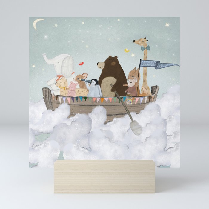cloud sailers Mini Art Print