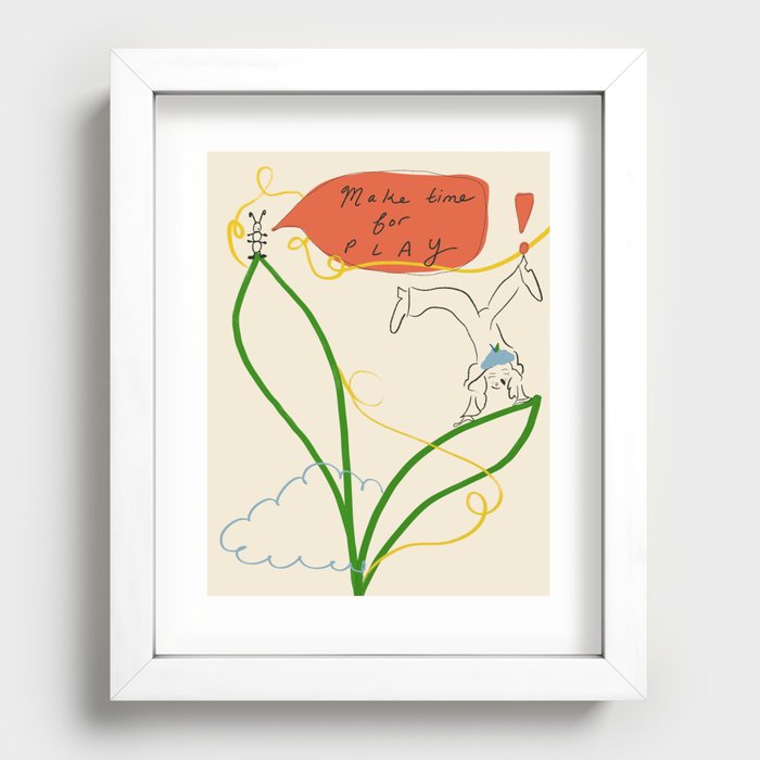 Time for Play Recessed Framed Print