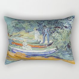 Bank of the Oise at Auvers Rectangular Pillow