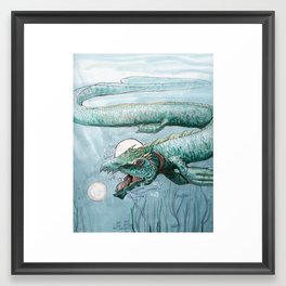 Water Dragon Framed Art Print