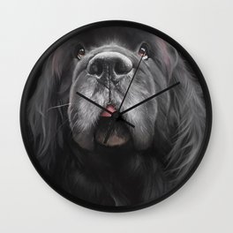 White Whiskers Wall Clock
