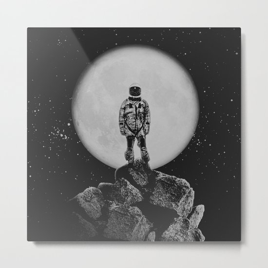 With The Moon Metal Print