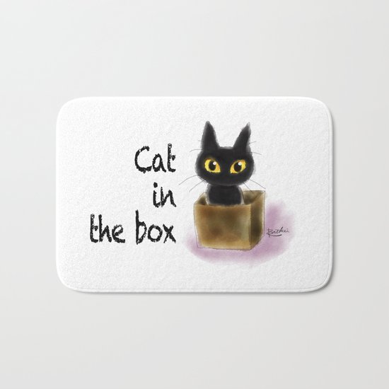 Cat in the box Bath Mat