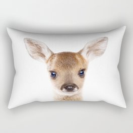 Baby Deer, Woodland Animals, Kids Art, Baby Animals Art Print By Synplus Rectangular Pillow