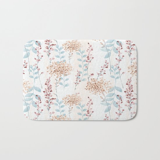 Floral Pattern 09 Bath Mat