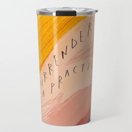 Surrender is a Practical - Inspirational Abstract Art Travel Mug