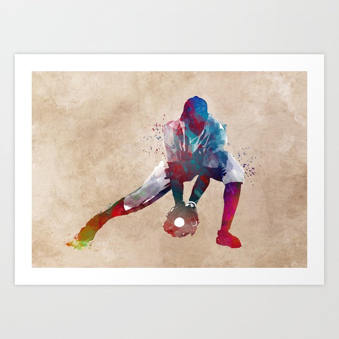 Baseball Player 3 Baseball Sport Art Print By Jbjart Society6