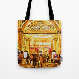 Happy shoppers - Forum Shops Caesars Palace, Las Vegas Tote Bag
