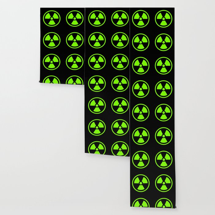 Green Radioactive Symbol Wallpaper by XOOXOO | Society6