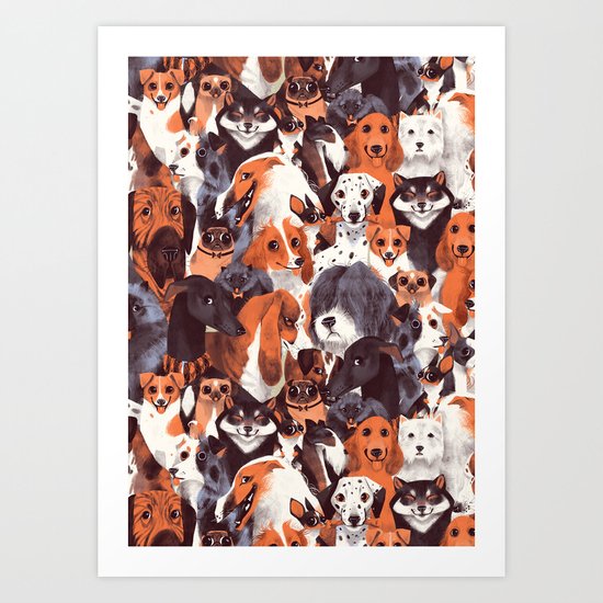 Pack of Dogs Art Print