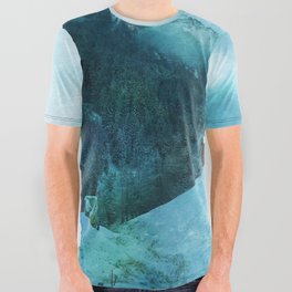 Snow Covered Mountain All Over Graphic Tee