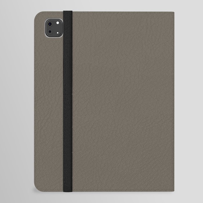 Dark Brown Solid Color Pairs Pantone Bungee Cord 18-0513 TCX - Shades of Orange Hues iPad Folio Case