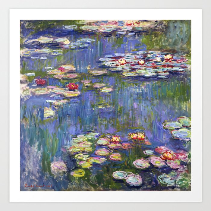 Claude Monet - Water Lilies / Nympheas Art Print