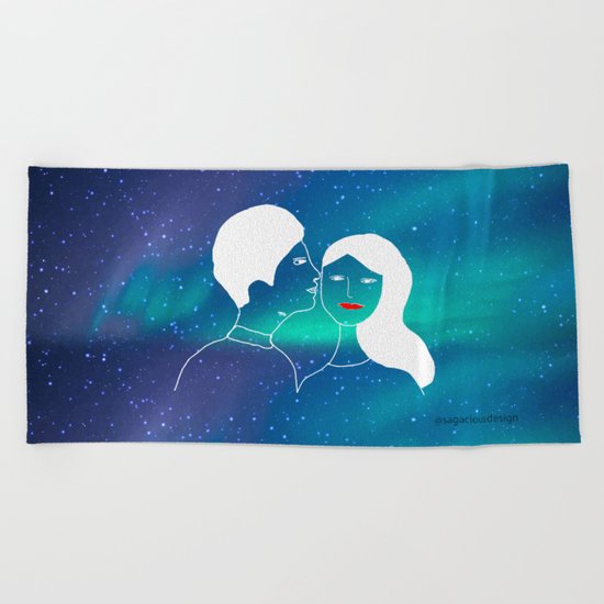 Love is infinite Beach Towel