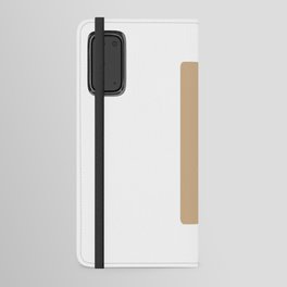 I (Tan & White Letter) Android Wallet Case