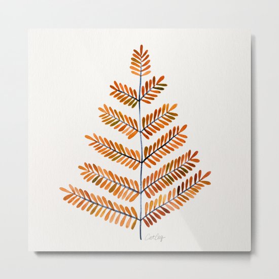 Autumn Leaflets Metal Print