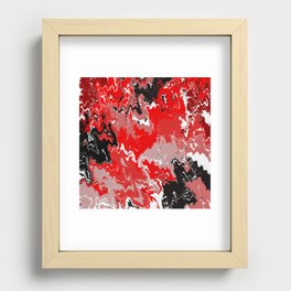 Wild Red Recessed Framed Print