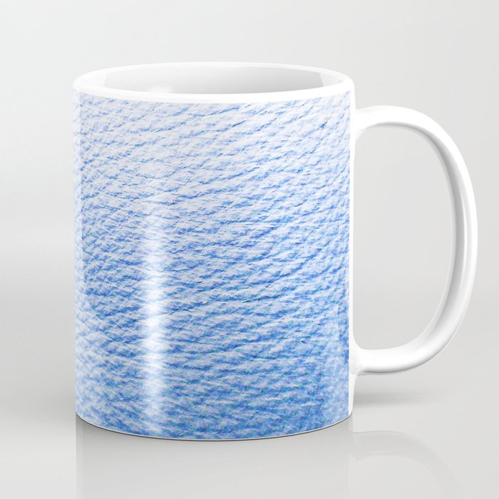 Blue Leather Coffee Mug