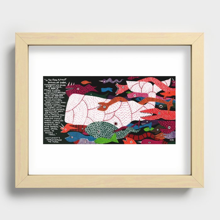Moby-Dick Extract 51 Recessed Framed Print