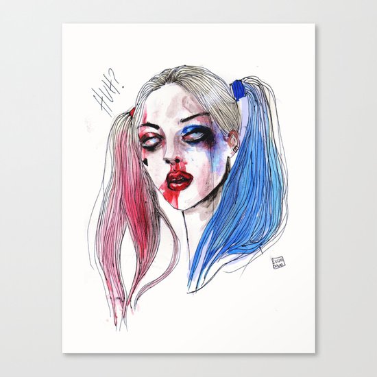 Margot as Harley quinn Fan art Canvas Print