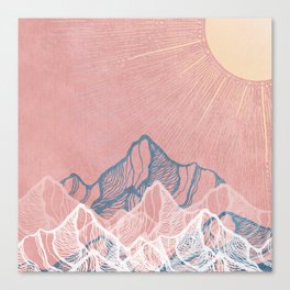 Mountain Sunset Canvas Print