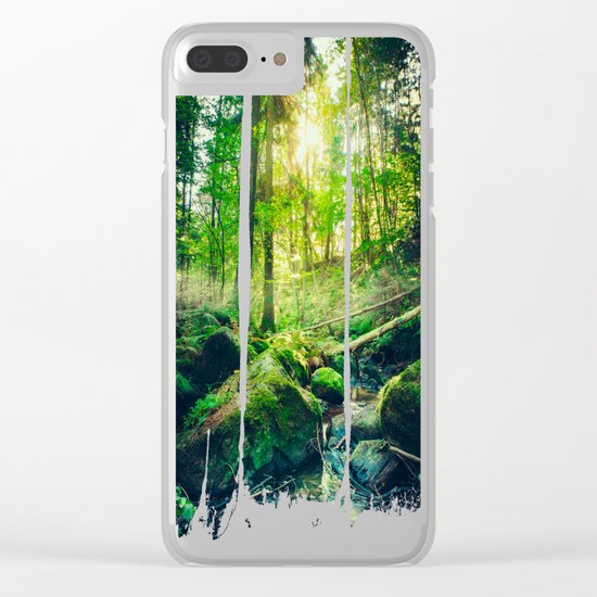 Down the dark ravine II Clear iPhone Case