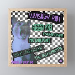 Whisker Riot Framed Mini Art Print