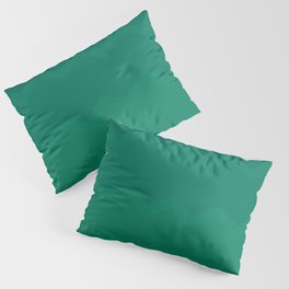 Simple Aztec Boho Pattern Green Pillow Sham