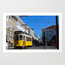 Lisbon Tram in Portugal Art Print