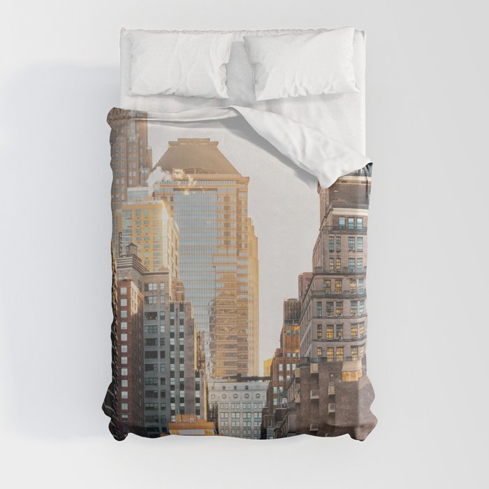 New York City Golden Hour | Architecture and Travel Photography Duvet Cover