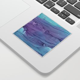 Alcohol Ink Waves Sticker