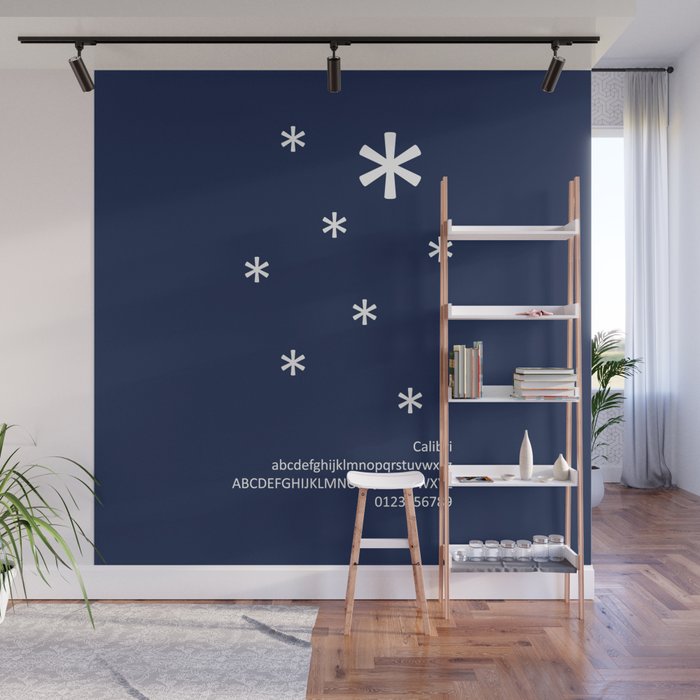 SNOW - FontLove - CHRISTMAS EDITION Wall Mural
