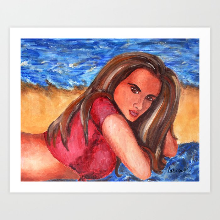 Beach Days Art Print