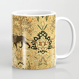 Antique Persian Tabriz Animal Rug Print Coffee Mug
