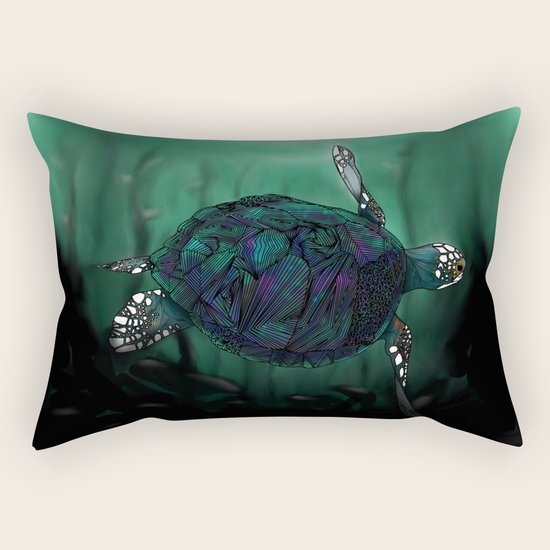 Sea Turtle Rectangular Pillow