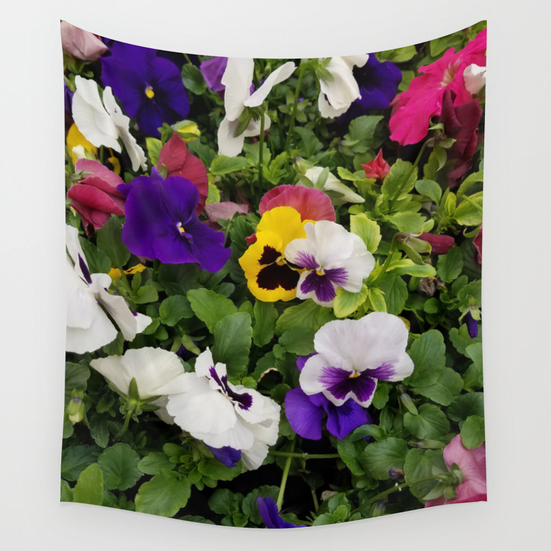 Pansies Flowers Bouquet Wall Tapestry By Fas925 Society6