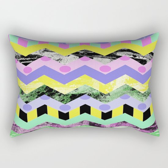 Zig This & Zag That! Rectangular Pillow