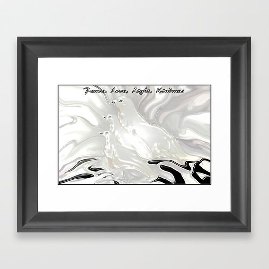 DOVES OF PEACE Framed Art Print
