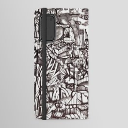 Abstract Black and White Artwork  Android Wallet Case